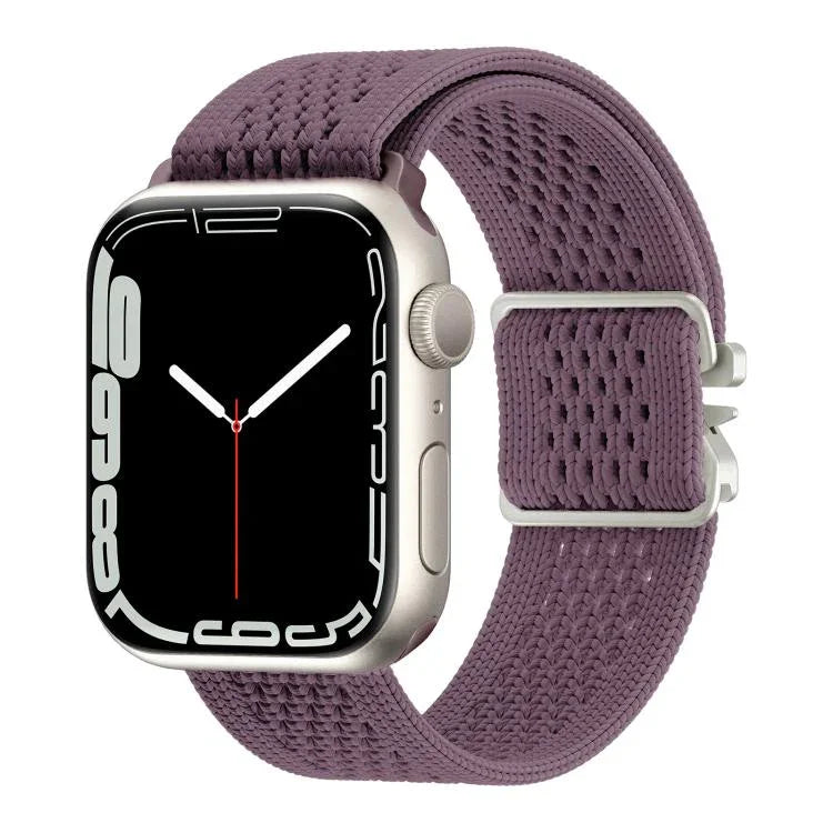 Uhrenarmband aus gestricktem Nylon mit Fallschirmschnalle, passend für Apple Watch 46 mm / 49 mm / 45 mm / 44 mm und 42 mm / 41 mm / 40 mm / 38 mm
