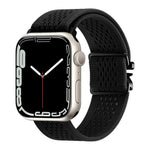 Uhrenarmband aus gestricktem Nylon mit Fallschirmschnalle, passend für Apple Watch 46 mm / 49 mm / 45 mm / 44 mm und 42 mm / 41 mm / 40 mm / 38 mm