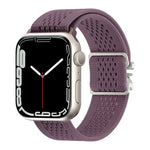 Uhrenarmband aus gestricktem Nylon mit Fallschirmschnalle, passend für Apple Watch 46 mm / 49 mm / 45 mm / 44 mm und 42 mm / 41 mm / 40 mm / 38 mm