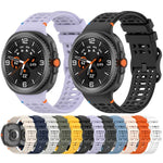 Eight-shaped Buckle Breathable Stitched Silicone Watch Band, For Samsung Galaxy Watch8 / Watch8 Classic