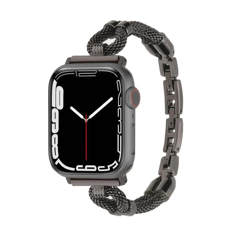 Kupferfarbenes Metallarmband für Apple Watch (46 mm / 49 mm / 45 mm / 44 mm, 42 mm / 41 mm / 40 mm / 38 mm)