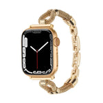Kupferfarbenes Metallarmband für Apple Watch (46 mm / 49 mm / 45 mm / 44 mm, 42 mm / 41 mm / 40 mm / 38 mm)