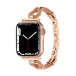 Kupferfarbenes Metallarmband für Apple Watch (46 mm / 49 mm / 45 mm / 44 mm, 42 mm / 41 mm / 40 mm / 38 mm)