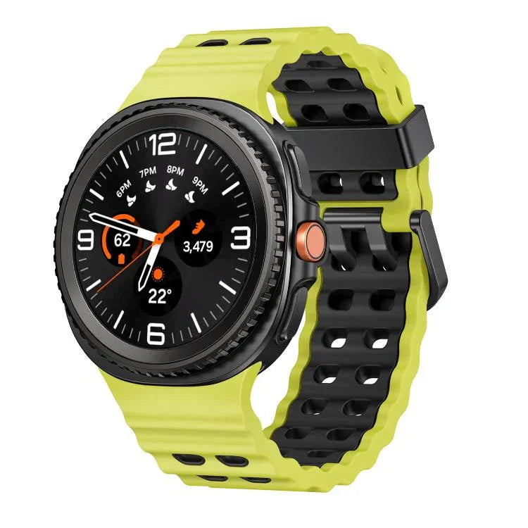 Ocean Style Silikon-Uhrenarmband mit Schnellverschluss in zwei Farben, passend für Samsung Galaxy Watch8 / Watch8 Classic