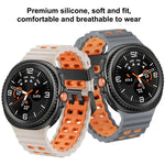 Ocean Style Silikon-Uhrenarmband mit Schnellverschluss in zwei Farben, passend für Samsung Galaxy Watch8 / Watch8 Classic