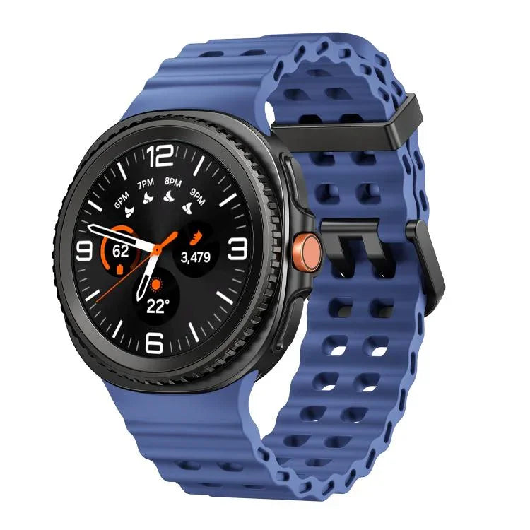 Ocean Style Silikon-Uhrenarmband mit Schnellverschluss in Unifarbe, passend für Samsung Galaxy Watch8 / Watch8 Classic