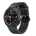 Ocean Style Quick Release Buckle Solid Color Silicone Watch Band, For Samsung Galaxy Watch8 / Watch8 Classic