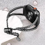 V-förmiges Diamant-Uhrenarmband aus Zinklegierung, für Apple Watch 46 mm / 49 mm / 45 mm / 44 mm, für Apple Watch 42 mm / 41 mm / 40 mm / 38 mm