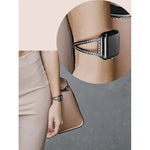 V-förmiges Diamant-Uhrenarmband aus Zinklegierung, für Apple Watch 46 mm / 49 mm / 45 mm / 44 mm, für Apple Watch 42 mm / 41 mm / 40 mm / 38 mm