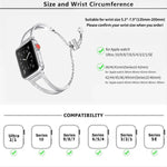 V-förmiges Diamant-Uhrenarmband aus Zinklegierung, für Apple Watch 46 mm / 49 mm / 45 mm / 44 mm, für Apple Watch 42 mm / 41 mm / 40 mm / 38 mm