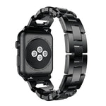 Quadratisches Diamant-Uhrenarmband aus Zinklegierung, passend für Apple Watch 46 mm / 49 mm / 45 mm / 44 mm, für Apple Watch 42 mm / 41 mm / 40 mm / 38 mm