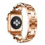 Quadratisches Diamant-Uhrenarmband aus Zinklegierung, passend für Apple Watch 46 mm / 49 mm / 45 mm / 44 mm, für Apple Watch 42 mm / 41 mm / 40 mm / 38 mm