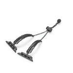 Metall-Federarmband aus Kupfer-Zink-Legierung, passend für Apple Watch 46 mm / 49 mm / 45 mm / 44 mm, für Apple Watch 42 mm / 41 mm / 40 mm / 38 mm