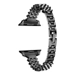 Uhrenarmband aus Zinklegierung mit rautenförmigem Diamantmuster, passend für Apple Watch 46 mm / 49 mm / 45 mm / 44 mm und 42 mm / 41 mm / 40 mm / 38 mm