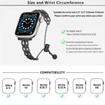 Doppelring-Kette, Uhrenarmband aus Zinklegierung, für Apple Watch 46 mm / 49 mm / 45 mm / 44 mm, für Apple Watch 42 mm / 41 mm / 40 mm / 38 mm