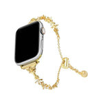 Uhrenarmband aus Zinklegierung mit vierblättrigem Kleeblatt-Motiv und Diamanten, passend für Apple Watch 46 mm / 49 mm / 45 mm / 44 mm und 42 mm / 41 mm / 40 mm / 38 mm