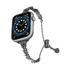 Uhrenarmband „Wings Crushed Diamonds“ aus Zinklegierung, passend für Apple Watch 46 mm / 49 mm / 45 mm / 44 mm und 42 mm / 41 mm / 40 mm / 38 mm