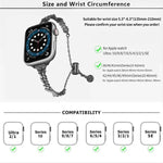 Uhrenarmband „Wings Crushed Diamonds“ aus Zinklegierung, passend für Apple Watch 46 mm / 49 mm / 45 mm / 44 mm und 42 mm / 41 mm / 40 mm / 38 mm