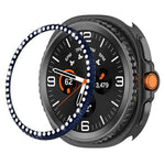 Einreihiger Diamant-Metall-Uhrenschutzring, für Samsung Galaxy Watch8 Classic 46 mm