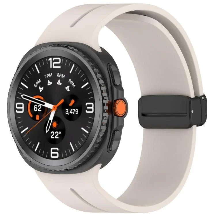 Silikon-Uhrenarmband mit Magnetverschluss zum Falten, passend für Samsung Galaxy Watch8 / Watch8 Classic