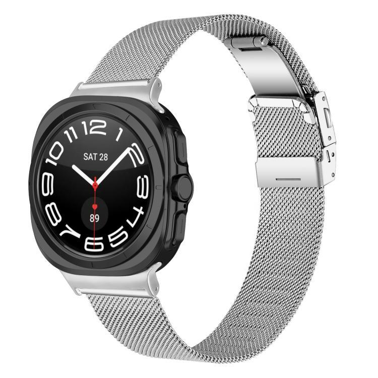 Milanaise-Armband aus Metall mit Schildkrötenschnalle, für Samsung Galaxy Watch Ultra 47 mm / Ultra 2025
