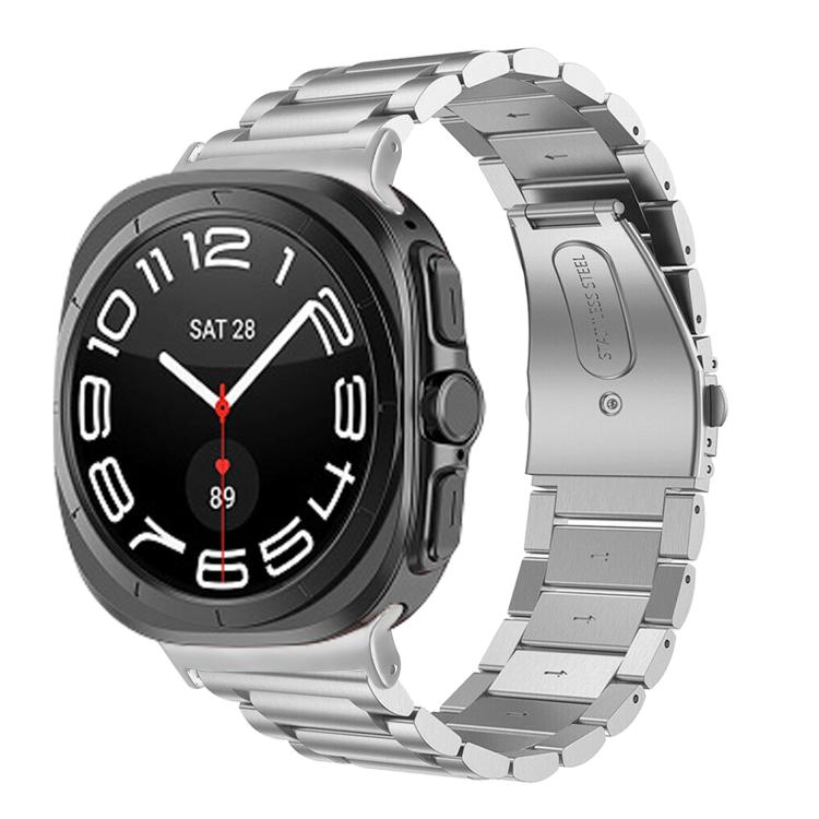 Drei Perlen Edelstahl-Uhrenarmband, Für Samsung Galaxy Watch Ultra 47mm / Ultra 2025