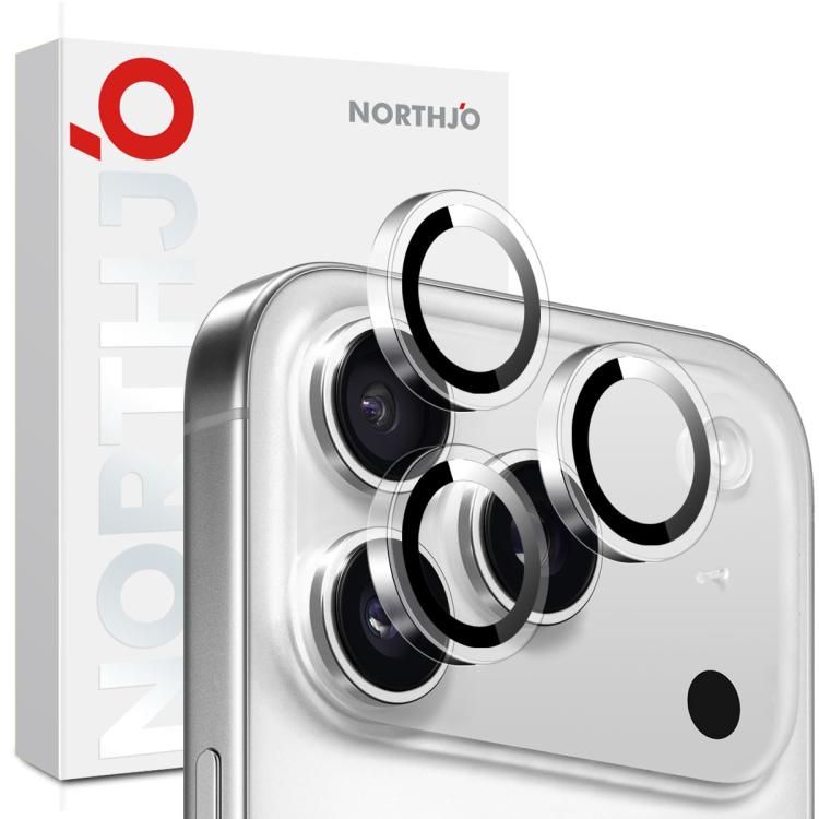 NORTHJO Kameraobjektivschutz aus gehärtetem Glas, klarer Ring, für iPhone 17 Pro / 17 Pro Max, für iPhone 17, für iPhone Air, für iPhone 16 Pro / 16 Pro Max, für iPhone 16 / 16 Plus, für iPhone 15 Pro / 15 Pro Max, für iPhone 15 / 15 Plus