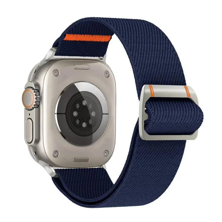 Watchman Nylon-Uhrenarmband mit mechanischer Dornschließe, passend für Apple Watch 46 mm / 49 mm / 45 mm / 44 mm und 42 mm / 41 mm / 40 mm / 38 mm