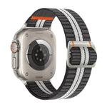 Watchman Nylon-Uhrenarmband mit mechanischer Dornschließe, passend für Apple Watch 46 mm / 49 mm / 45 mm / 44 mm und 42 mm / 41 mm / 40 mm / 38 mm