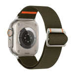 Watchman Nylon-Uhrenarmband mit mechanischer Dornschließe, passend für Apple Watch 46 mm / 49 mm / 45 mm / 44 mm und 42 mm / 41 mm / 40 mm / 38 mm