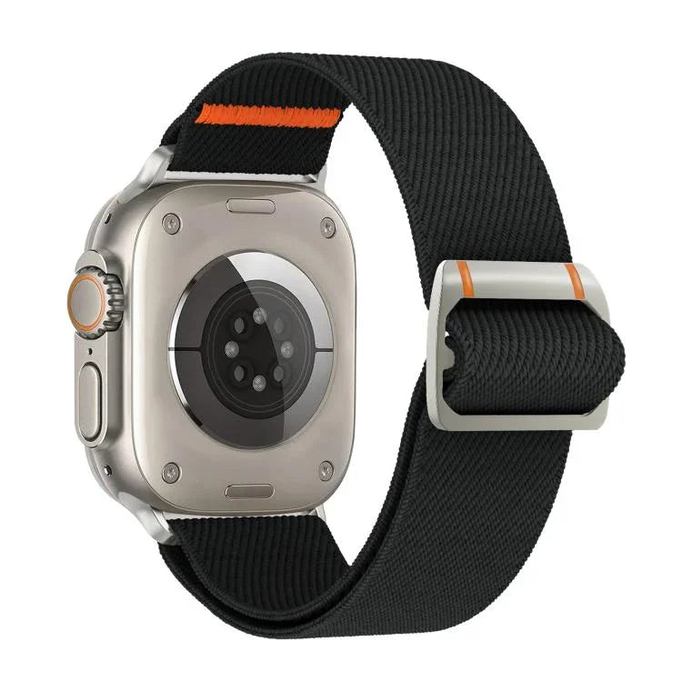 Watchman Nylon-Uhrenarmband mit mechanischer Dornschließe, passend für Apple Watch 46 mm / 49 mm / 45 mm / 44 mm und 42 mm / 41 mm / 40 mm / 38 mm