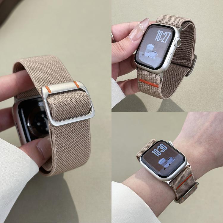 Watchman Nylon-Uhrenarmband mit mechanischer Dornschließe, passend für Apple Watch 46 mm / 49 mm / 45 mm / 44 mm und 42 mm / 41 mm / 40 mm / 38 mm
