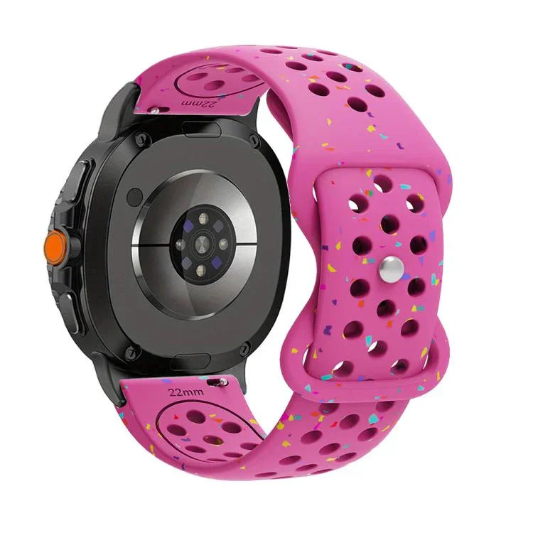 Umweltfreundliches Silikonarmband mit körnigen, bunten Punkten, für Samsung Galaxy Watch8 / Watch8 Classic