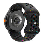 Eco-Friendly Granular Colorful Dots Silicone Watch Band, For Samsung Galaxy Watch8 / Watch8 Classic