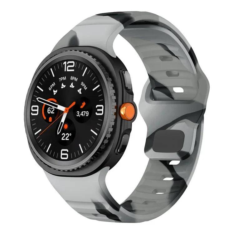Silikon-Uhrenarmband mit Wellen- und umgekehrter Schnalle, für Samsung Galaxy Watch8 / Watch8 Classic