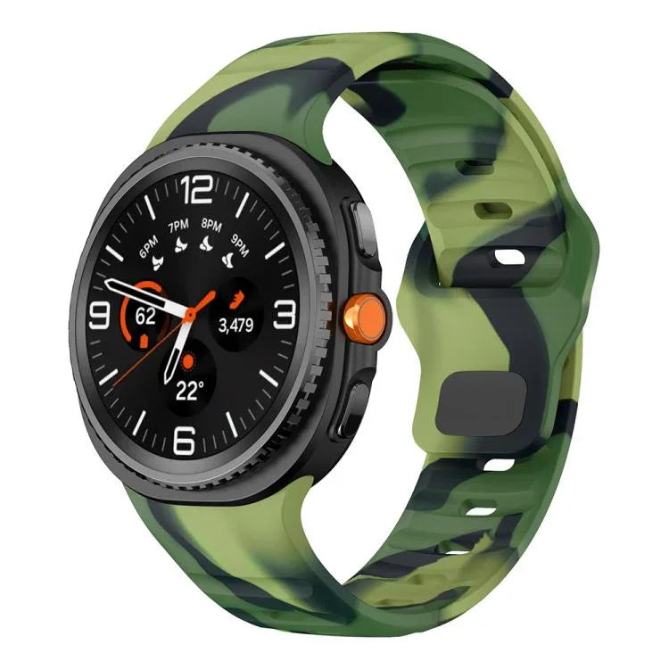 Silikon-Uhrenarmband mit Wellen- und umgekehrter Schnalle, für Samsung Galaxy Watch8 / Watch8 Classic