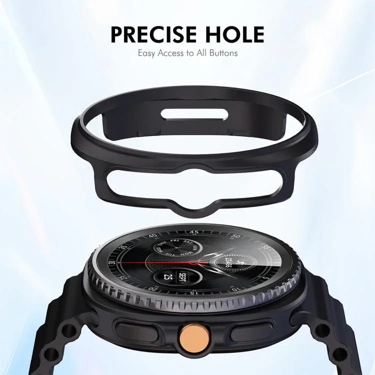ENKAY Hat-Prince  2 in 1 Solid Color PC Watch Cover with Full Coverage PMMA Soft Film, For Samsung Galaxy Watch8 Classic 46mm