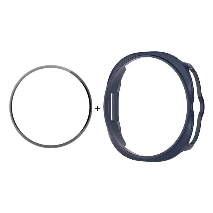 ENKAY Hat-Prince  2 in 1 Solid Color PC Watch Cover with Full Coverage PMMA Soft Film, For Samsung Galaxy Watch8 Classic 46mm