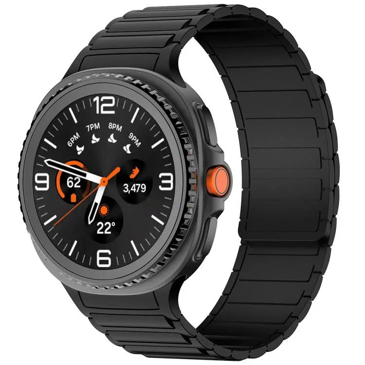 Magnetisches Silikon-Uhrenarmband mit drei Perlen, für Samsung Galaxy Watch8 / Watch8 Classic