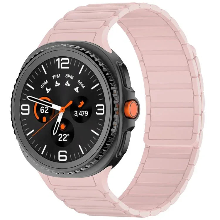 Magnetisches Silikon-Uhrenarmband mit drei Perlen, für Samsung Galaxy Watch8 / Watch8 Classic