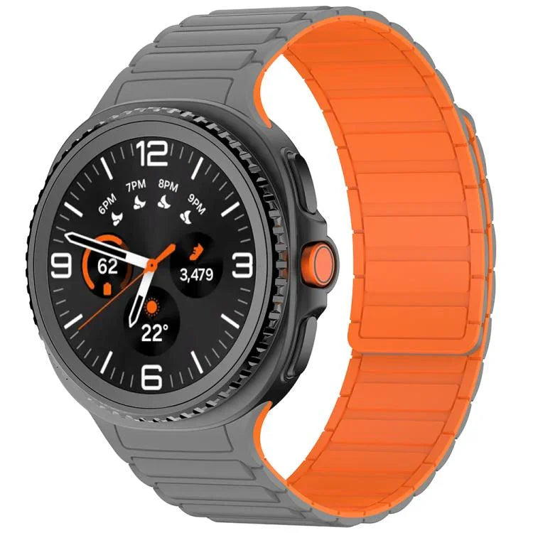 Magnetisches Silikon-Uhrenarmband mit drei Perlen, für Samsung Galaxy Watch8 / Watch8 Classic