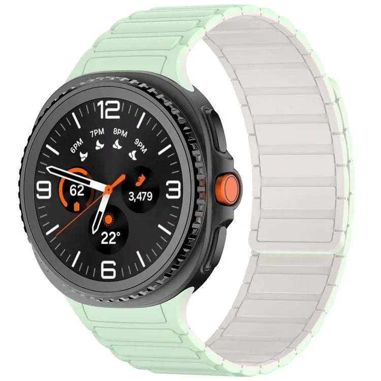 Magnetisches Silikon-Uhrenarmband mit drei Perlen, für Samsung Galaxy Watch8 / Watch8 Classic