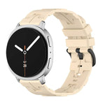 Schwarzes Silikonarmband mit rundem Ende und Dornschließe, passend für Samsung Galaxy Watch8 / Watch8 Classic