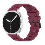 Schwarzes Silikonarmband mit rundem Ende und Dornschließe, passend für Samsung Galaxy Watch8 / Watch8 Classic