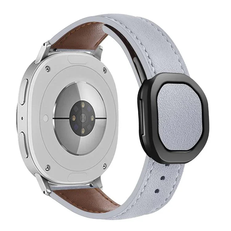 Magnetisches Faltarmband aus echtem Leder, passend für Samsung Galaxy Watch8 / Watch8 Classic