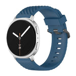 Black Buckle Spruce Silicone Watch Band, For Samsung Galaxy Watch8 / Watch8 Classic