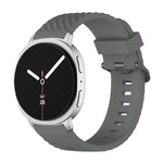 Black Buckle Spruce Silicone Watch Band, For Samsung Galaxy Watch8 / Watch8 Classic