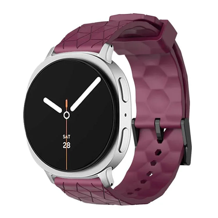 Silikonarmband mit Fußballmuster, einfarbig, für Samsung Galaxy Watch8 / Watch8 Classic