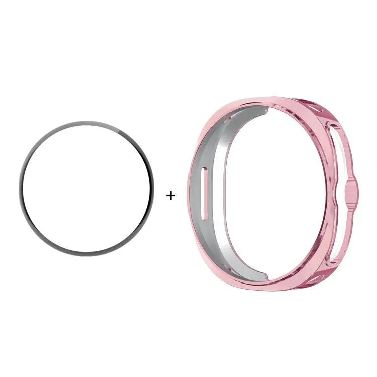 ENKAY Hat-Prince 2-in-1-Schutzhülle aus galvanisiertem, weichem TPU mit vollflächiger PMMA-Schutzfolie, für Samsung Galaxy Watch8 Classic 46 mm