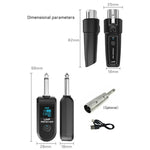 K1 Für Handheld Dynamisches Mikrofon Kabelgebundener zu kabelloser Mikrofon-Konverter, 1 Sender + 1 Empfänger, 1 Sender + 1 Empfänger